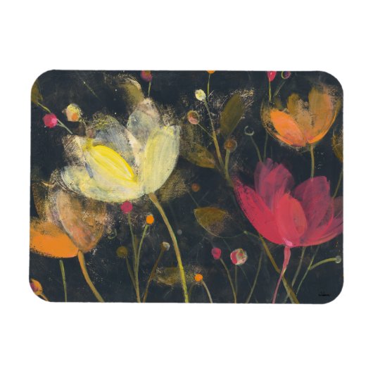 Moonlight Garden op Black Magneet (Horizontaal)