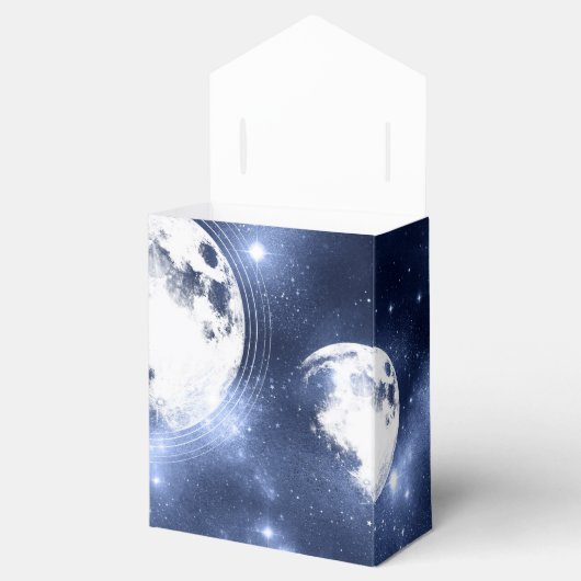 Moonlight Glow | Moon Phases in Sky Clouds Bedankdoosjes (Geopend)