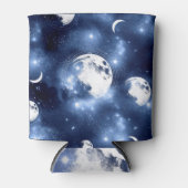 Moonlight Glow | Moon Phases in Sky Clouds Blikjeskoeler (Voorkant)