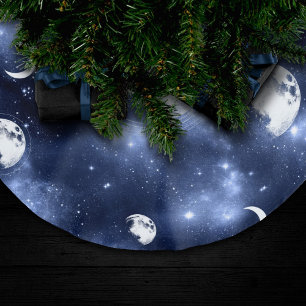 Moonlight Glow   Moon Phases in Sky Clouds Kerstboom Rok