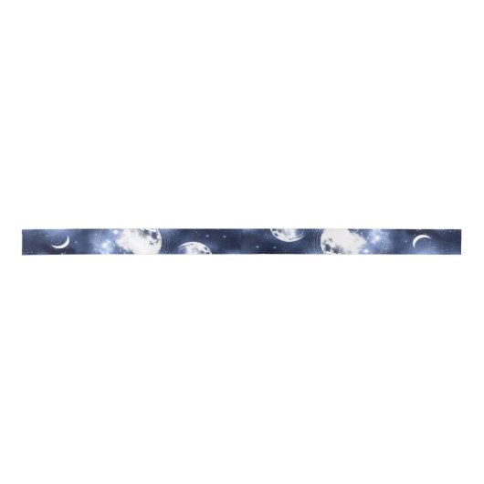 Moonlight Glow | Moon Phases in Sky Clouds Lint (Voorkant)