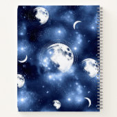 Moonlight Glow | Moon Phases in Sky Clouds Notitieboek (Achterkant)