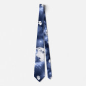 Moonlight Glow | Moon Phases in Sky Clouds Stropdas (Voorkant)