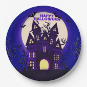Moonlight Haunted Mansion Papieren Bordje (Voorkant)