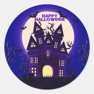 Moonlight Haunted Mansion Ronde Sticker