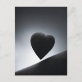 Moonlight Heart Shape Night Sky Briefkaart (Voorkant)