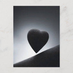 Moonlight Heart Shape Night Sky Briefkaart