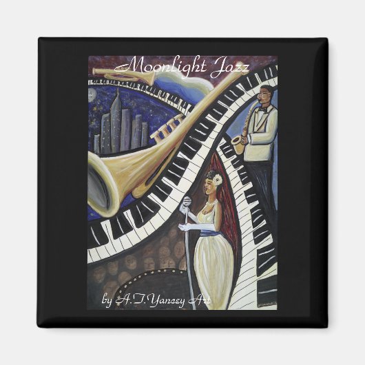 Moonlight Jazz Magnet Magneet (Voorkant)