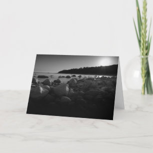 Moonlight Lake Zwart-wit Photo Note Kaart