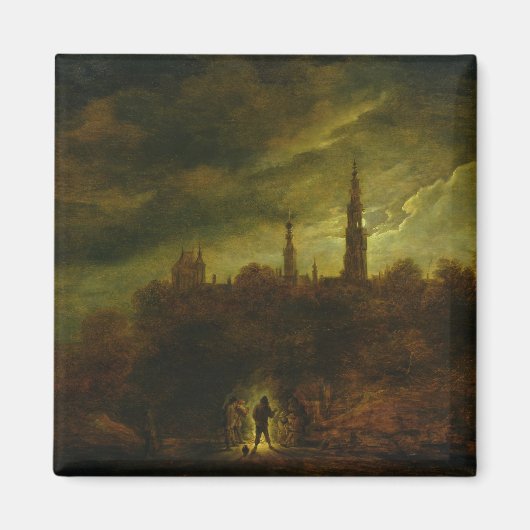 Moonlight Landschap Magneet (Voorkant)