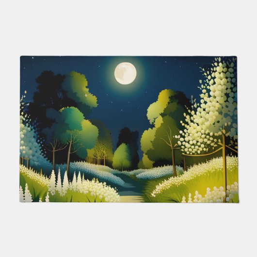 Moonlight Magic Garden Deurmat (Voorkant)