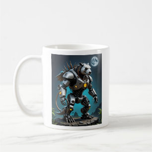 Moonlight Mechapanda Warrior Battle T-shirt Koffiemok
