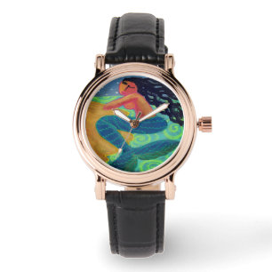 Moonlight Mermaid Abstracte Wearable Art Horloge