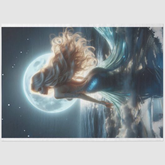 Moonlight Mermaid Tissue Paper Tissuepapier (Voorkant)