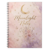 moonlight notes aesthetic celestial magic journal (Devant)