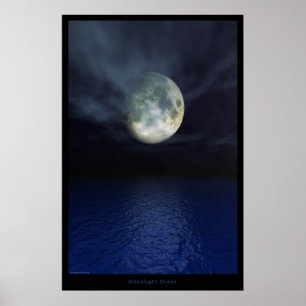 Moonlight Ocean - Special Edition Poster