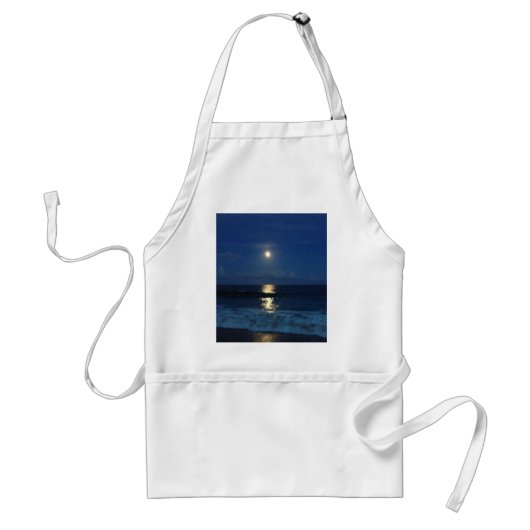 MOONLIGHT op BEACH Standaard Schort (Voorkant)