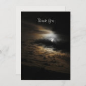 Moonlight op Clouds Flat Hartelijk dank Bedankkaart (Voorkant / Achterkant)
