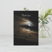 Moonlight op Clouds Flat Hartelijk dank Bedankkaart (Staand voorkant)