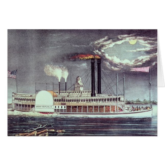Moonlight op de Mississippi (Voorkant Horizontaal)