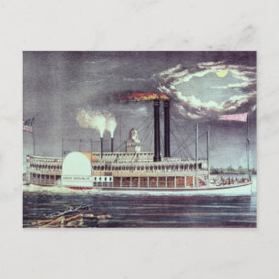 Moonlight op de Mississippi Briefkaart