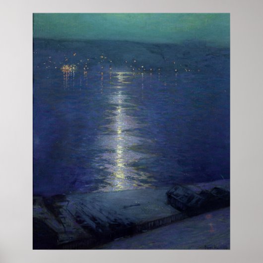 Moonlight op de rivier, 1919 poster (Voorkant)