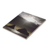 Moonlight over Ocean Rocks Oregon Tegeltje (Zijkant)