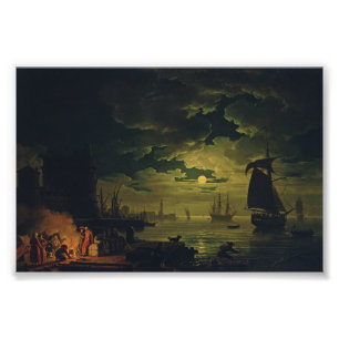 Moonlight Over Palermo High-Fidelity Fine Art Foto Afdruk