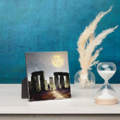 Moonlight over Stonehenge Digital Art-tablet Fotoplaat (Insitu)