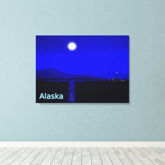 Moonlight Passage Canvas Afdruk (Insitu (Houten vloer))