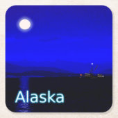 Moonlight Passage Vierkante Kartonnen Onderzetter (Voorkant)