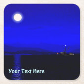 Moonlight Passage Vierkante Kartonnen Onderzetter (Voorkant)