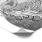 Moonlight Peacock Poster (Hoek)