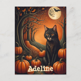 Moonlight Pompoen Patch Gepersonaliseerde Hallowee Briefkaart