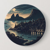 Moonlight Port Ronde Button 4,0 Cm (Voorkant)