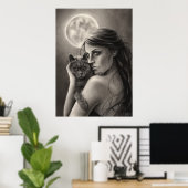 Moonlight-Poster Poster (Thuiskantoor)