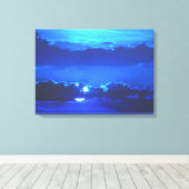 Moonlight-Prints van het Canvas Afdruk (Insitu (Houten vloer))