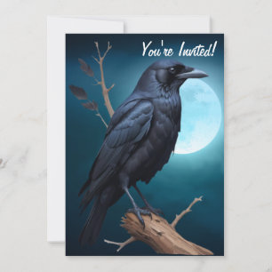 Moonlight Raven Halloween Kaart