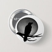 moonlight raven ronde button 5,7 cm (Voorkant /achterkant)