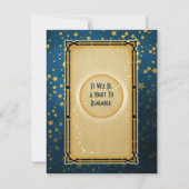 Moonlight Romance bruiloft RSVP Kaart (Achterkant)