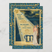 Moonlight Romance bruiloft uitnodigingen 2 - Redhe (Voorkant / Achterkant)