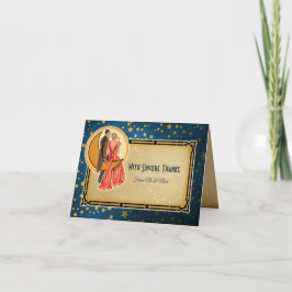 Moonlight Romance Trouwkaart - Blond Bedankkaart