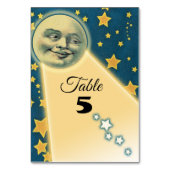 Moonlight Romance Trouwtafel Nummers Kaart (Achterkant)