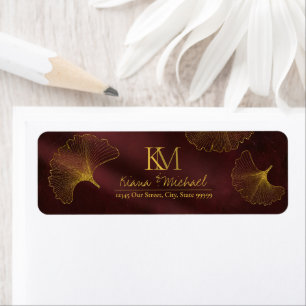 Moonlight Romance Wedding Burgundy ID881 Etiket