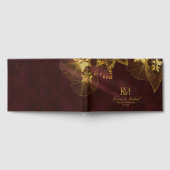 Moonlight Romance Wedding Burgundy ID881 Gastenboek (Volledig)