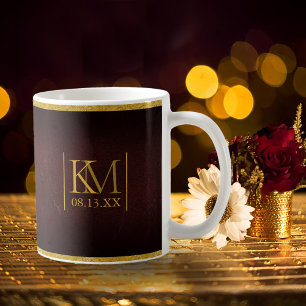 Moonlight Romance Wedding Burgundy ID881 Koffiemok