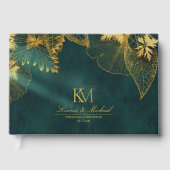 Moonlight Romance Wedding Emerald Green ID881 Gastenboek (Voorkant)