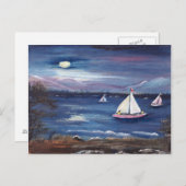 Moonlight Sail Briefkaart (Voorkant / Achterkant)