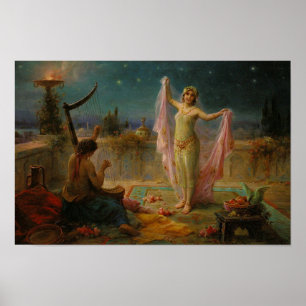 Moonlight Serenade door Hans Zatzka - poster