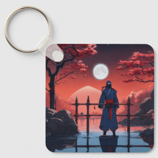 Moonlight Shinobi Rode Bloesem Sleutelhanger